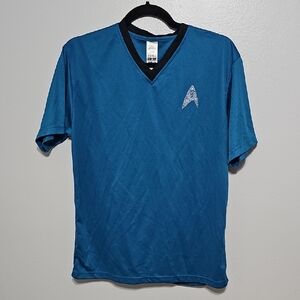 Blue V-Neck Men's Star Trek Kellogs M Shirt